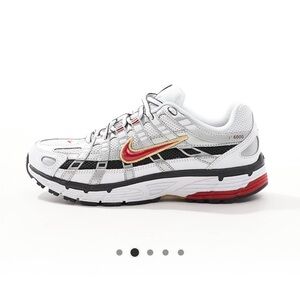 New in box Nike P-6000 White Red Gold Sneakers